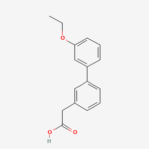 molecular formula C16H16O3 B1334133 (3'-乙氧基-联苯-3-基)-乙酸 CAS No. 558641-22-8