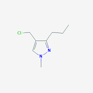 molecular formula C8H13ClN2 B13341353 4-(chloromethyl)-1-methyl-3-propyl-1H-pyrazole 