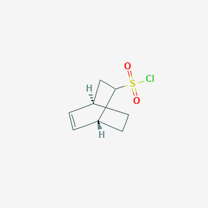 molecular formula C8H11ClO2S B13341354 Rel-(1R,4R)-bicyclo[2.2.2]oct-5-ene-2-sulfonyl chloride 