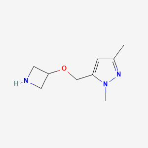 5-[(azetidin-3-yloxy)methyl]-1,3-dimethyl-1H-pyrazole