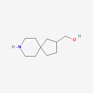 molecular formula C10H19NO B13341375 (8-Azaspiro[4.5]decan-2-yl)methanol 