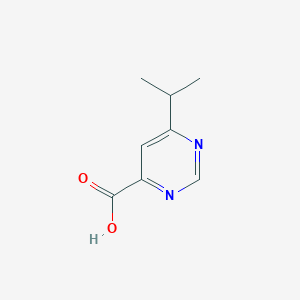 molecular formula C8H10N2O2 B13341377 6-(Propan-2-yl)pyrimidine-4-carboxylic acid 