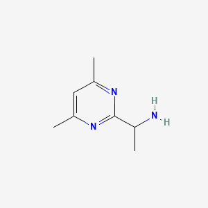 1-(4,6-Dimethylpyrimidin-2-yl)ethan-1-amine