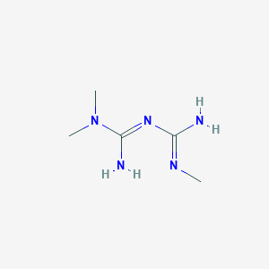 molecular formula C5H13N5 B13341403 N1,N1-Dimethyl-N5-methylbiguanide 