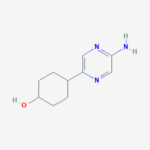 Rel-(1s,4s)-4-(5-aminopyrazin-2-yl)cyclohexan-1-ol