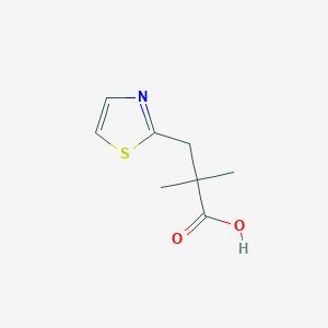 2,2-Dimethyl-3-(thiazol-2-yl)propanoic acid