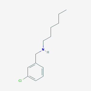 [(3-Chlorophenyl)methyl](hexyl)amine