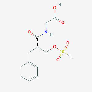 (S)-2-(2-Benzyl-3-((methylsulfonyl)oxy)propanamido)acetic acid