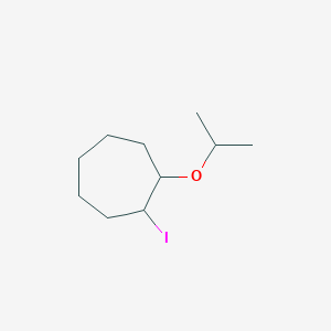 1-Iodo-2-(propan-2-yloxy)cycloheptane