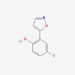 molecular formula C9H6FNO2 B1334148 4-Fluoro-2-(5-isoxazolyl)phenol CAS No. 288401-62-7
