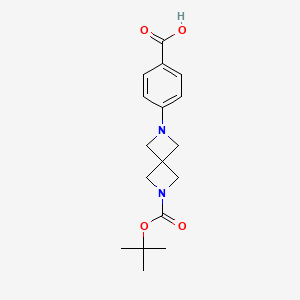 4-(6-(tert-Butoxycarbonyl)-2,6-diazaspiro[3.3]heptan-2-yl)benzoic acid