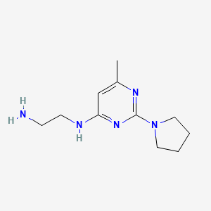 N1-(6-methyl-2-(pyrrolidin-1-yl)pyrimidin-4-yl)ethane-1,2-diamine