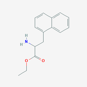 molecular formula C15H17NO2 B13341523 Ethyl 2-amino-3-(naphthalen-1-yl)propanoate 