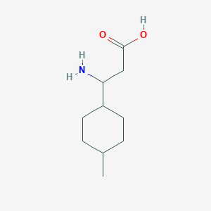 molecular formula C10H19NO2 B13341538 3-Amino-3-(4-methylcyclohexyl)propanoic acid 