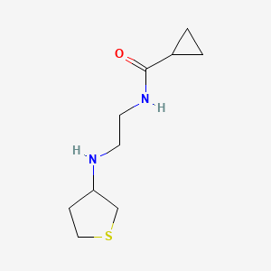 N-{2-[(thiolan-3-yl)amino]ethyl}cyclopropanecarboxamide