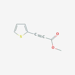 molecular formula C8H6O2S B13341585 Methyl 3-(thiophen-2-yl)propiolate 