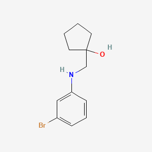 1-(((3-Bromophenyl)amino)methyl)cyclopentan-1-ol