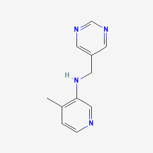 4-methyl-N-(pyrimidin-5-ylmethyl)pyridin-3-amine