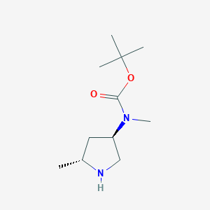 tert-Butyl methyl((3R,5R)-5-methylpyrrolidin-3-yl)carbamate