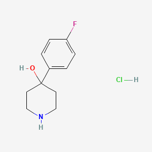 molecular formula C11H15ClFNO B1334163 4-(4-fluorophenyl)piperidin-4-ol Hydrochloride CAS No. 3929-30-4