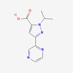 1-isopropyl-3-(pyrazin-2-yl)-1H-pyrazole-5-carboxylic acid