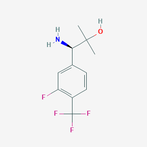 (R)-1-Amino-1-(3-fluoro-4-(trifluoromethyl)phenyl)-2-methylpropan-2-ol