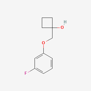 1-((3-Fluorophenoxy)methyl)cyclobutan-1-ol