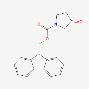 molecular formula C19H17NO3 B1334168 1-N-Fmoc-3-吡咯烷酮 CAS No. 672310-12-2