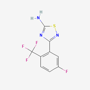 3-(5-Fluoro-2-(trifluoromethyl)phenyl)-1,2,4-thiadiazol-5-amine