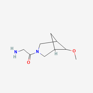 molecular formula C9H16N2O2 B13341693 2-Amino-1-(6-methoxy-3-azabicyclo[3.1.1]heptan-3-yl)ethan-1-one 