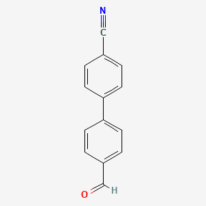 molecular formula C14H9NO B1334170 4'-Formyl-biphenyl-4-carbonitrile CAS No. 50670-55-8