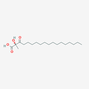 molecular formula C19H36O4 B13341730 (S)-2-Hydroxy-2-methyl-3-oxooctadecanoic acid 