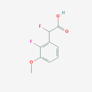 2-Fluoro-2-(2-fluoro-3-methoxyphenyl)acetic acid