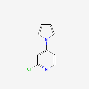 molecular formula C9H7ClN2 B13341777 2-chloro-4-(1H-pyrrol-1-yl)pyridine 