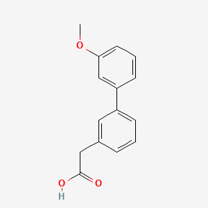 molecular formula C15H14O3 B1334183 (3'-Methoxy-biphenyl-3-yl)-acetic acid CAS No. 669713-72-8