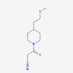 3-(4-(2-Methoxyethyl)piperidin-1-yl)-3-oxopropanenitrile