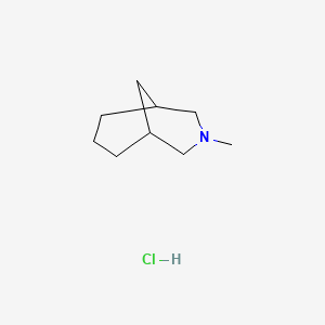 molecular formula C9H18ClN B13341872 3-Methyl-3-azabicyclo[3.3.1]nonane hydrochloride 