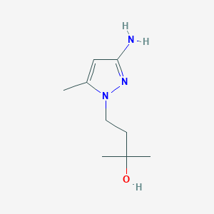 4-(3-Amino-5-methyl-1H-pyrazol-1-yl)-2-methylbutan-2-ol