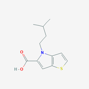 molecular formula C12H15NO2S B13341896 4-isopentyl-4H-thieno[3,2-b]pyrrole-5-carboxylic acid 