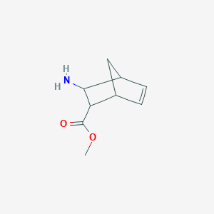 molecular formula C9H13NO2 B13341997 Methyl 3-aminobicyclo[2.2.1]hept-5-ene-2-carboxylate 