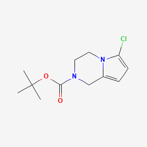 tert-butyl 6-chloro-3,4-dihydropyrrolo[1,2-a]pyrazine-2(1H)-carboxylate