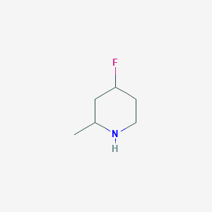 molecular formula C6H12FN B13342025 Piperidine, 4-fluoro-2-methyl- 