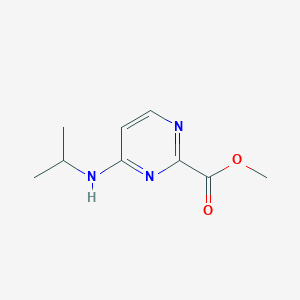 molecular formula C9H13N3O2 B13342077 Methyl 4-(isopropylamino)pyrimidine-2-carboxylate 