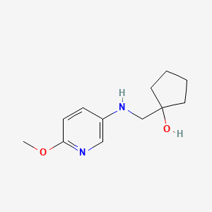 1-(((6-Methoxypyridin-3-yl)amino)methyl)cyclopentan-1-ol