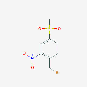 molecular formula C8H8BrNO4S B1334216 1-(Bromomethyl)-4-(methylsulfonyl)-2-nitrobenzene CAS No. 849035-67-2