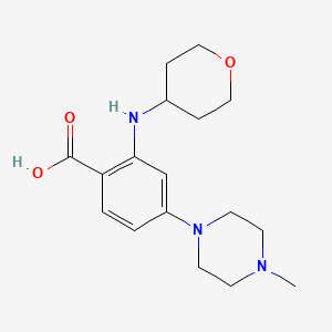 4-(4-Methylpiperazin-1-yl)-2-((tetrahydro-2H-pyran-4-yl)amino)benzoic acid