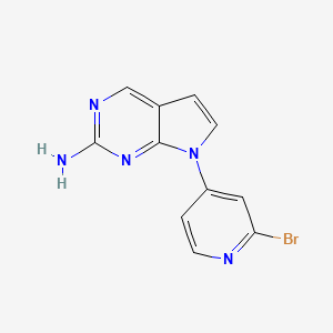 7-(2-Bromopyridin-4-yl)-7H-pyrrolo[2,3-d]pyrimidin-2-amine