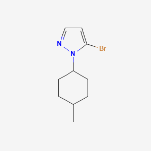 molecular formula C10H15BrN2 B13342294 5-Bromo-1-(4-methylcyclohexyl)-1H-pyrazole 