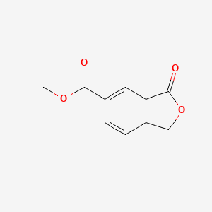 molecular formula C10H8O4 B13342300 Methyl 3-oxo-1,3-dihydroisobenzofuran-5-carboxylate 