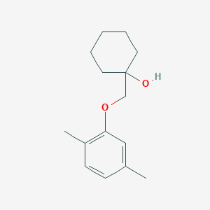 molecular formula C15H22O2 B13342312 1-((2,5-Dimethylphenoxy)methyl)cyclohexan-1-ol 